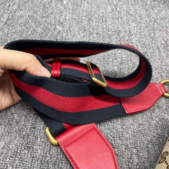 100% Authentic Gucci Lady Web Leather Shoulder Bag - Picture 15 of 15